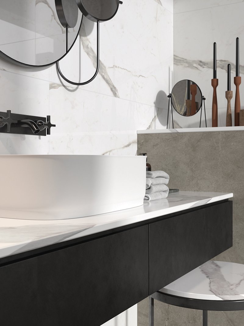 Fullvein3d STATUARIO VERSILIA LUX 20MM ATLANTIS MUD 60X120 60X60 Part